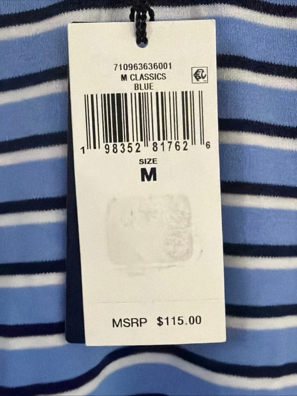 NWT MEN'S POLO RALPH LAUREN POLO SHIRT NAVY BLUE WHITE BLUE SIZE M